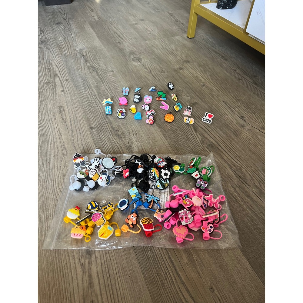 Mixed lot of Straw Toppers and Straw Accessories